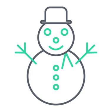 Kardan Adam simgesi vektör çizimi