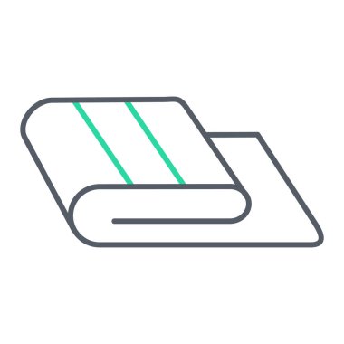 Döşek simgesinin vektör illüstrasyonu