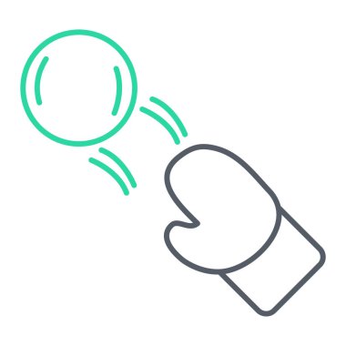 Tek izole edilmiş simge ögesinin vektör illüstrasyonu