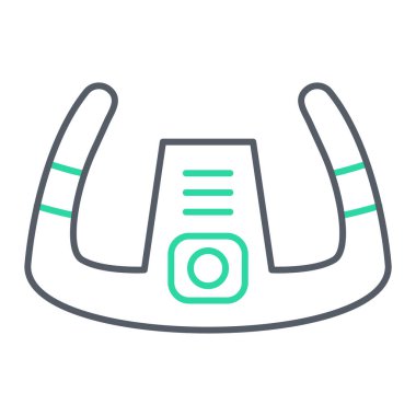 Modern b 'nin vektör çizimi kaykay simgesinden yoksun