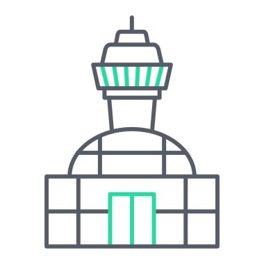 deniz feneri ikonu vektör illüstrasyonu