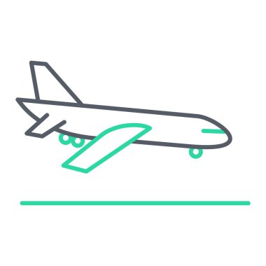 uçak ikonu vektör illüstrasyonu