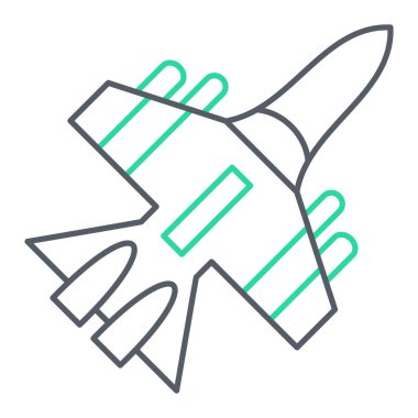 roket ikonu vektör illüstrasyonu