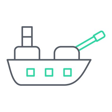 Kargo gemisi simgesinin vektör çizimi