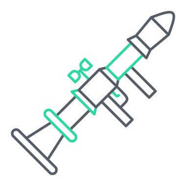 roket ikonu vektör illüstrasyonu