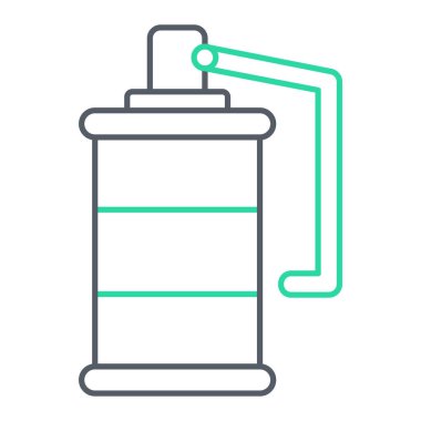 Musluk ikonu. Bira şişesi vektör çizgisi tasarım elementlerinin ana hatları.