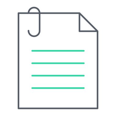 Kağıt ataçlı pano, vektör illüstrasyonu