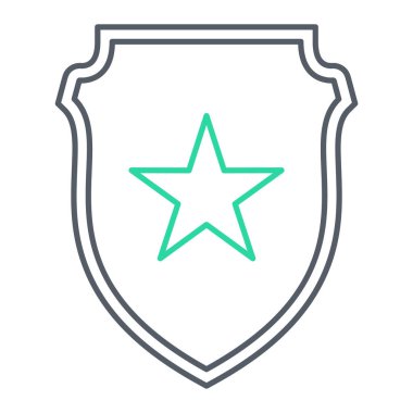 kalkan ikon vektör illüstrasyonu