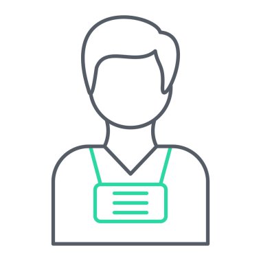 Bir poşet kahve ve bir fincan çayla bir adam.