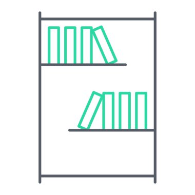 Kütüphane simge vektör çizim