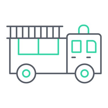 bus simgesi vektör illüstrasyonu