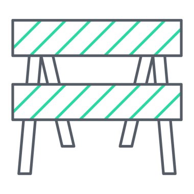 bariyer simgesi. vektör illüstrasyonu