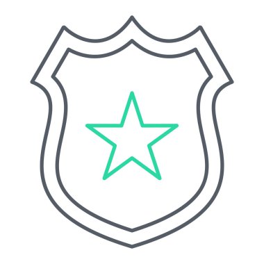 kalkan ikon vektör illüstrasyonu