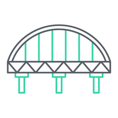 Köprü simgesi vektör illüstrasyonu