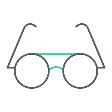 gözlük ikonu vektör illüstrasyonu