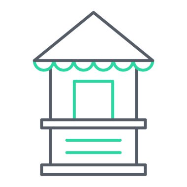 Ev simgesinin vektör illüstrasyonu