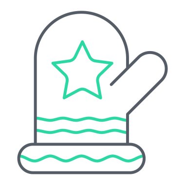 Noel şapkası simgesi vektör illüstrasyonu