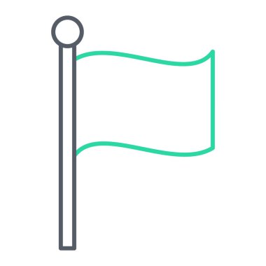 bayrak ikonu vektör illüstrasyonu