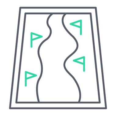 Yol işaretinin vektör illüstrasyonu