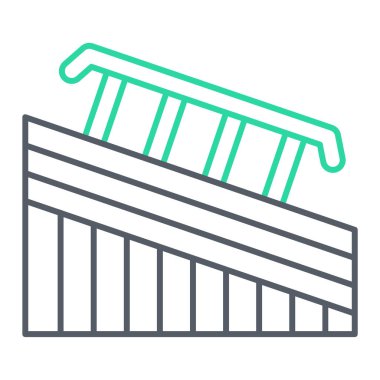 çit simgesi vektör illüstrasyonu