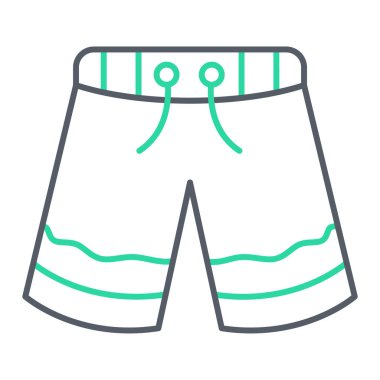 Yaz gömlekleri simgesinin vektör illüstrasyonu