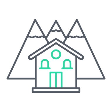 Beyaz arkaplanda izole edilmiş ev simgesi vektörü, işaret logosu konsepti, doğrusal öge.