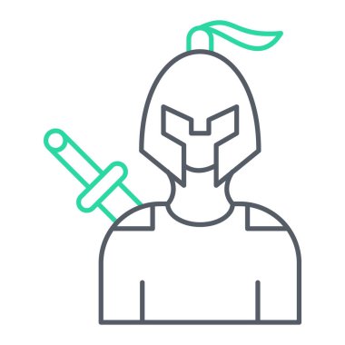 Bir itfaiyeci simgesinin vektör çizimi