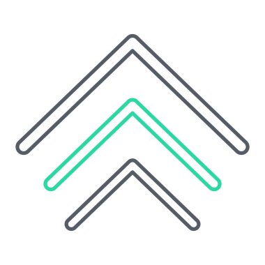 yukarı ok simgesi vektör illüstrasyonu