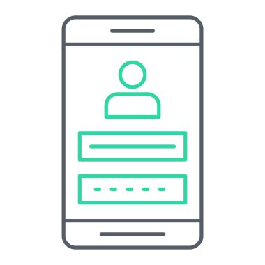 Akıllı telefon ikonlu cep telefonu. vektör illüstrasyonu