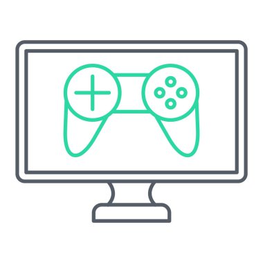 Video oyunu konsolu vektör illüstrasyon tasarımı