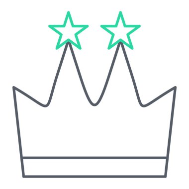 taç simgesi vektör illüstrasyonu