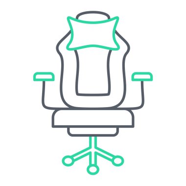 Ofis koltuğu ikonu. vektör illüstrasyonu