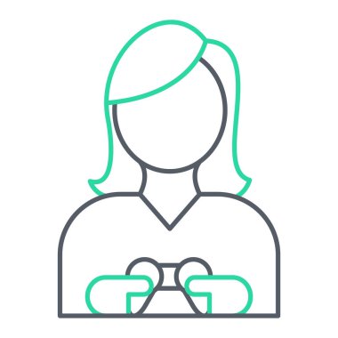 Gözlüklü kadın ve şapka vektör çizimi tasarımı