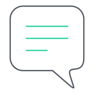 Sohbet kabarcığı vektör illüstrasyonu