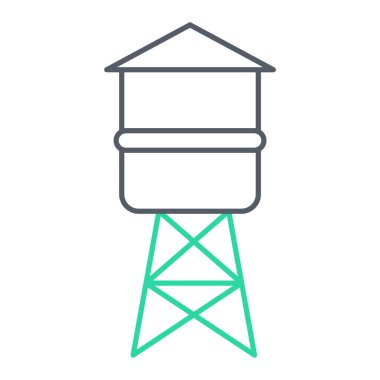 Petrol ve benzin istasyonu simgesinin vektör çizimi