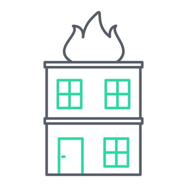 Modern yapı ve inşaat simgesinin vektör illüstrasyonu