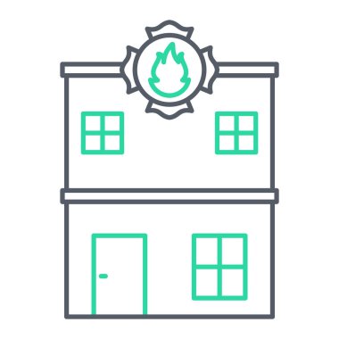 beyaz arkaplanda izole edilmiş ateş simgesi vektörü, gaz şeffaf işareti