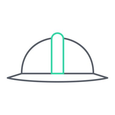 Kask simgesi vektör illüstrasyonu