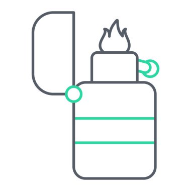 Yangın söndürme ikonu. Web için gaz hafif vektör simgelerinin özet çizimi