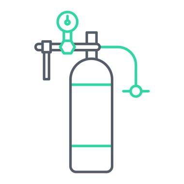 Yangın söndürme ikonu. Web için gaz hidrantı vektör çizgisi simgelerinin ana hatları