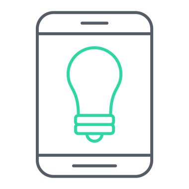 Cep telefonu simgesi, vektör illüstrasyonu