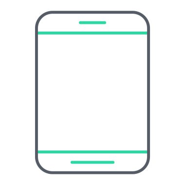 Akıllı telefon. Web simgesi basit illüstrasyon