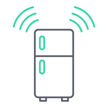 buzdolabı vektör simgesi modern basit illüstrasyon