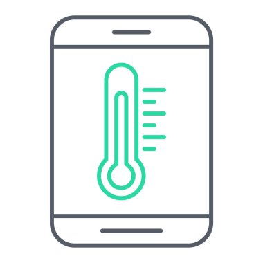 termometre simgesi vektör illüstrasyonu