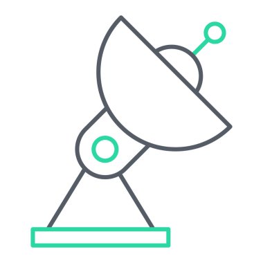 uydu anten hattı vektör simgesi