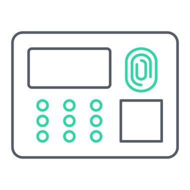 Web ve mobil uygulama tasarımınız için beyaz arkaplanda izole edilmiş hesap makinesi simgesi vektörü, uzak logo konsepti