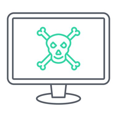 Virüs ikonu vektör illüstrasyonu