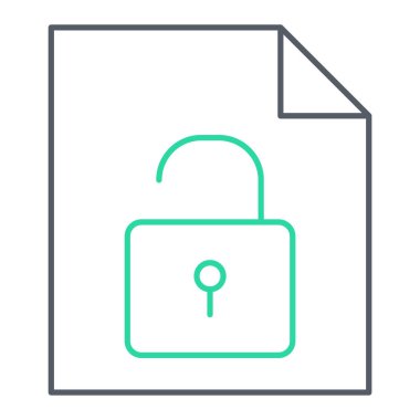 kilit simgesi, vektör illüstrasyonu