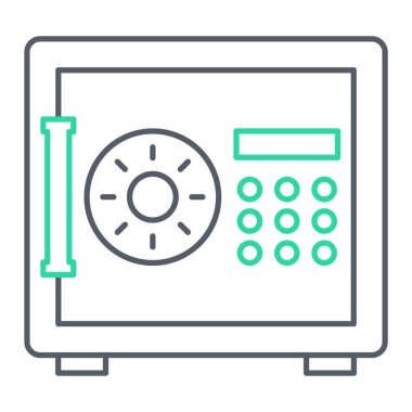 Güvenli vektör simgesi. resimleme