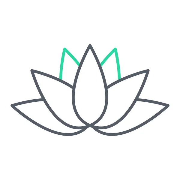 Lotus Fleur Icône Vectoriel Illustration Design — Image vectorielle